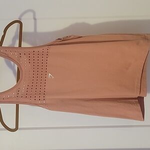 Gymshark Energy Seamless Tank Top size xs Pink Taupe